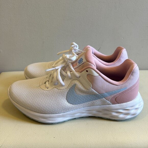 Nike Revolution 6 Running Shoes Pink White - Picture 2 of 7